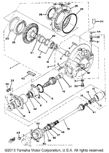 XS750SF Final drive gear - drive shaft