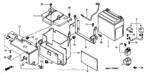 VT750C Аккумулятор