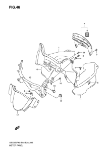 GSX650F Приборная панель