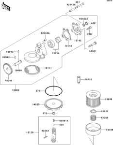 ZR750 Масляный насос