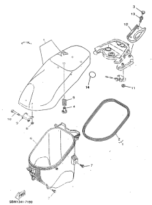 YN50R Сиденье