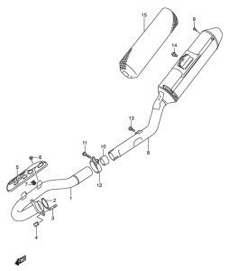 RM-Z450 Muffler comp