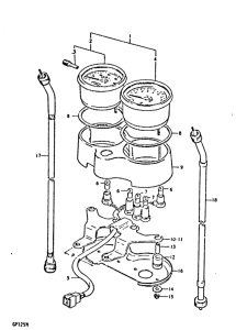 GP125 Спидометр-тахометр