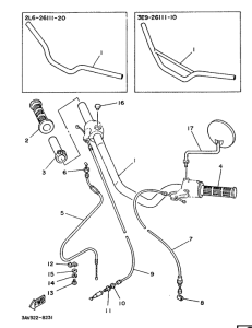 FS1 Steering handle. cable