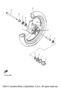 YZF600RVC Переднее колесо
