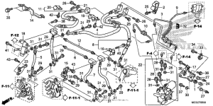 ST1300 (ABS) Передние тормозные трубки