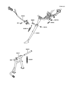 Z750 Подножка