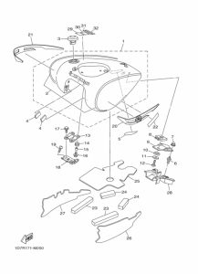 XV1900AS Топливный бак