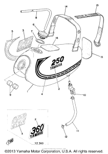 YZ360B Топливный бак