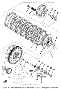 XS400G Сцепление