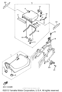 FZR400SWC Сиденье