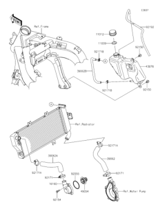 EX400 Патрубки охлаждения