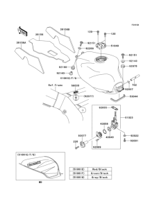 ZX900 Fuel tank(zx900-e2h)