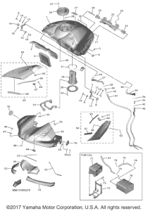 YZF-R6 Топливный бак