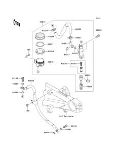 ZR1200 Задний торм цилиндр