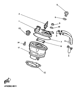 TZR50 Cilindro. culata