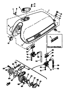 XS500 Топливный бак
