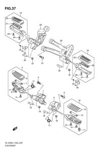 DL1000 Подножки