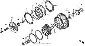 CBR900RR Сцепление