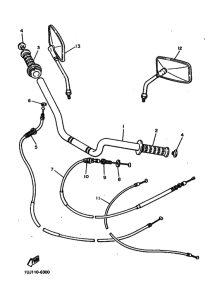 YX600 YX600B Рулевой рычаг и кабель
