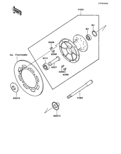 KX500 Передняя втулка