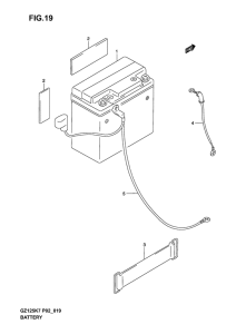 GZ125 Аккумулятор