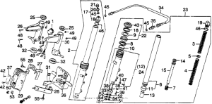 GL1100I Передняя вилка