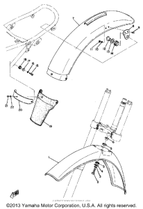 DT125A Front fender - rear fender