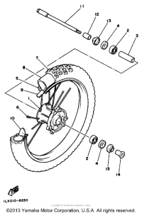 YZ490S Переднее колесо