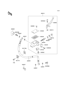 KMX125 Главный тормозной цилиндр