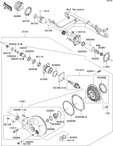 VN1600 Drive shaft / final gear(1 / 2)