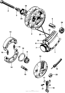 SS125 Переднее колесо