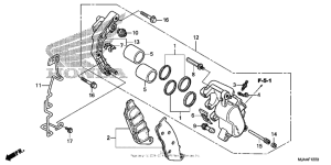 VT750RS Front brake caliper (3)