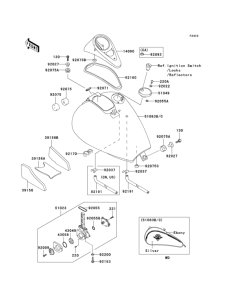 VN800 Fuel tank(1 / 2)
