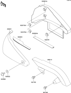VN800 Боковые обтекатели