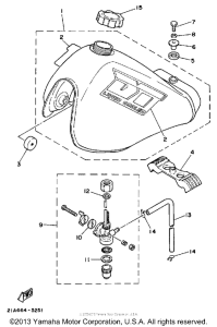DT50L Топливный бак