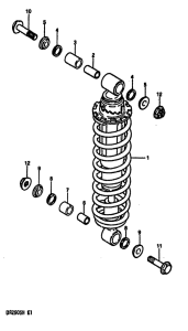 DR250 Абсорбер удавный в сборе задний
