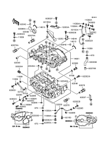EX400 Картер двигателя