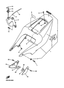YZF-R1 Боковая крышка