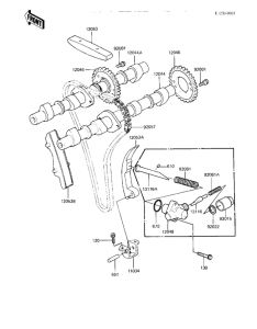 KZ550 Camshafts / chain / tensioner