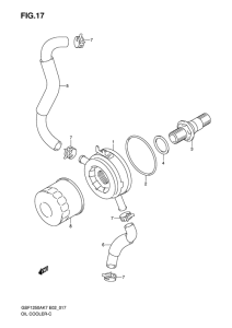 GSF1250S (ABS) Масляный радиатор