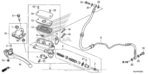 VFR1200X Цилиндр сцепления