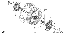  Переднее колесо