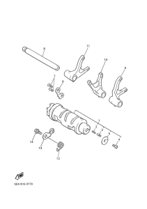 XJR1300 Shift cam. fork