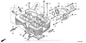 CMX250X Головка цилиндров
