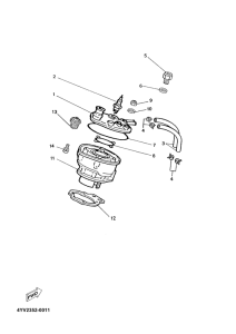 TZR50 Cilindro. culata