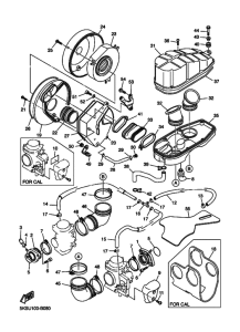 XVS1100AT XVS11ATR Впускная система