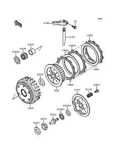 ZR750 Сцепление