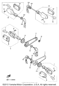 FZR400W Поворотники