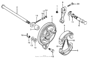 XR75 Задний тормоз